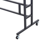 Stander Appendiabiti Nero 101x50.5x118-140 cm 