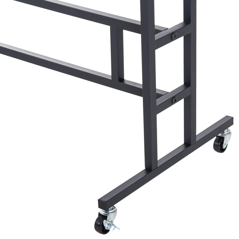 Stander Appendiabiti Nero 101x50.5x118-140 cm 