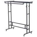 Stander Appendiabiti Nero 101x50.5x118-140 cm 