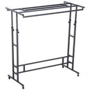 Stander Appendiabiti Nero 101x50.5x118-140 cm 