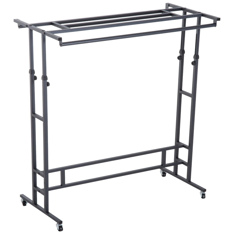 Stander Appendiabiti Nero 101x50.5x118-140 cm 