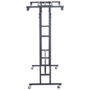 Stander Appendiabiti Nero 101x50.5x118-140 cm 