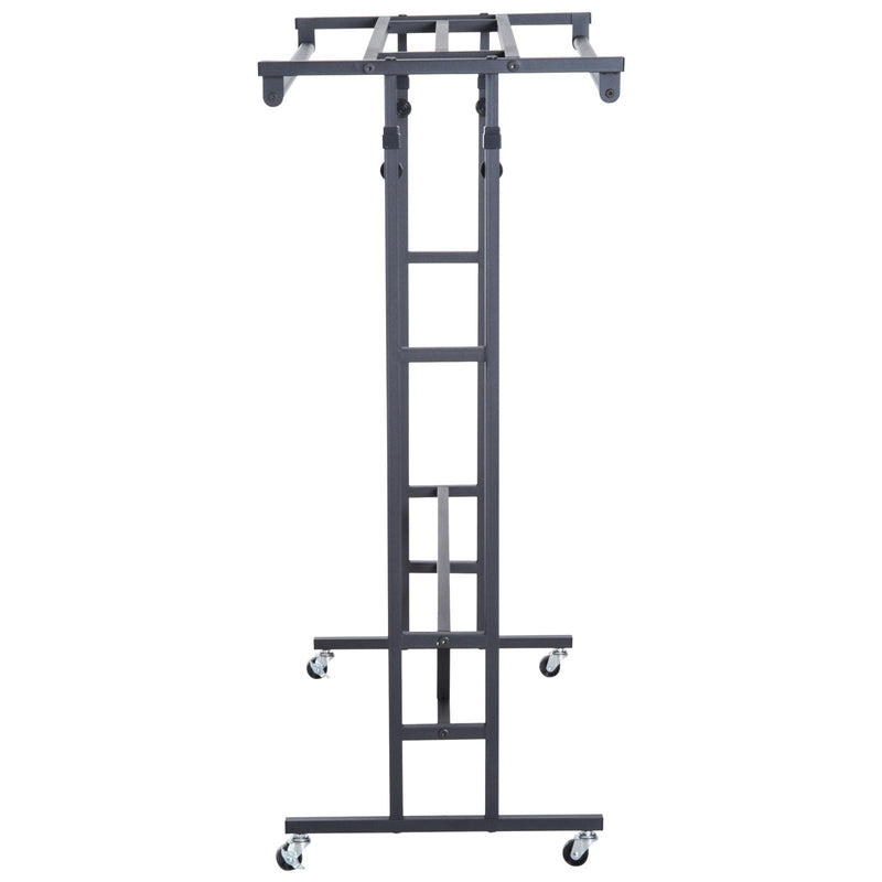 Stander Appendiabiti Nero 101x50.5x118-140 cm 