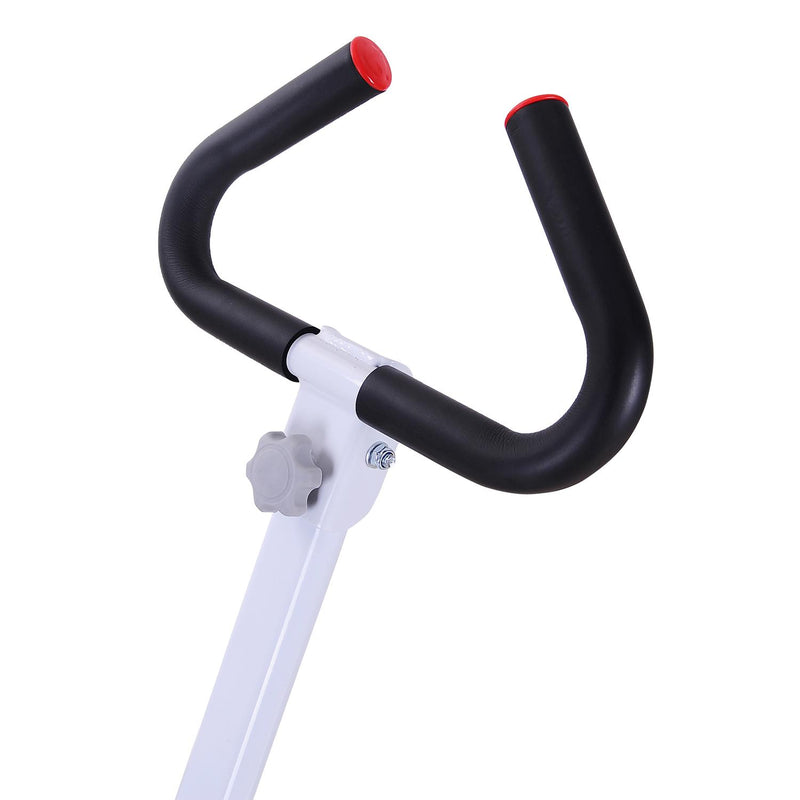 Stepper con Maniglie e Computer in Alluminio Bianco 49x37.5x110 cm 