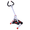 Stepper con Maniglie e Computer in Alluminio Bianco 49x37.5x110 cm 