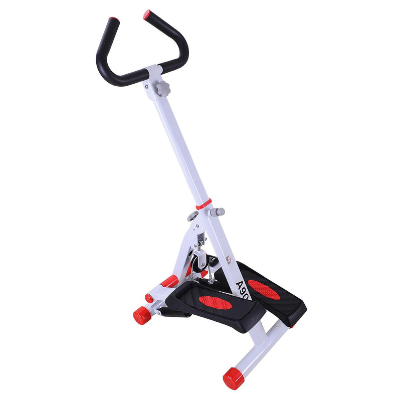 Stepper con Maniglie e Computer in Alluminio Bianco 49x37.5x110 cm 