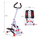 Stepper con Maniglie e Computer in Alluminio Bianco 49x37.5x110 cm 