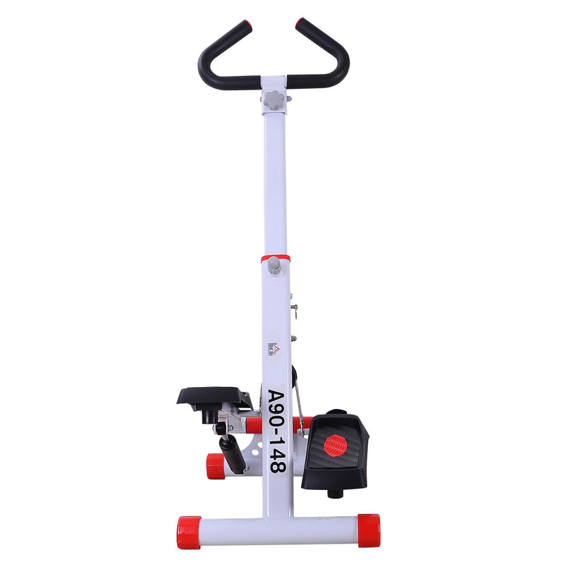 Stepper con Maniglie e Computer in Alluminio Bianco 49x37.5x110 cm 