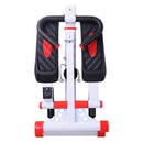 Stepper con Maniglie e Computer in Alluminio Bianco 49x37.5x110 cm 