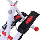 Stepper con Maniglie e Computer in Alluminio Bianco 49x37.5x110 cm 