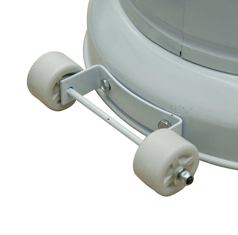 Stufa da Esterno Fungo a Gas in Ferro Patio Heater Bianca 