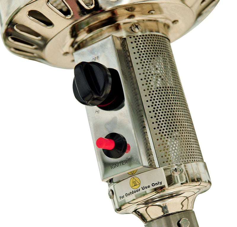 Stufa da Esterno Fungo a Gas in Acciaio Inox Patio Heater 