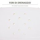 Sgabello per Doccia Bagno antiscivolo bianco altezza regolabile 