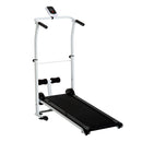 Tapis Roulant Magnetico con Monitor LCD e Barra Sit-up Pieghevole in Acciaio 
