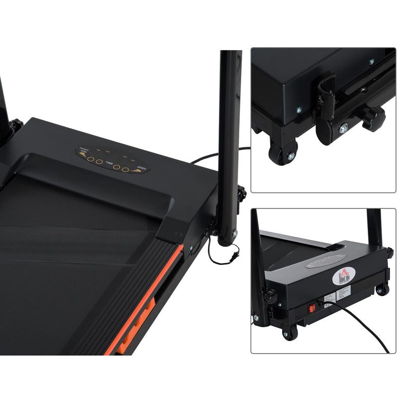 Tapis Roulant Elettrico Pieghevole Compatto Salvaspazio con Telecomando 