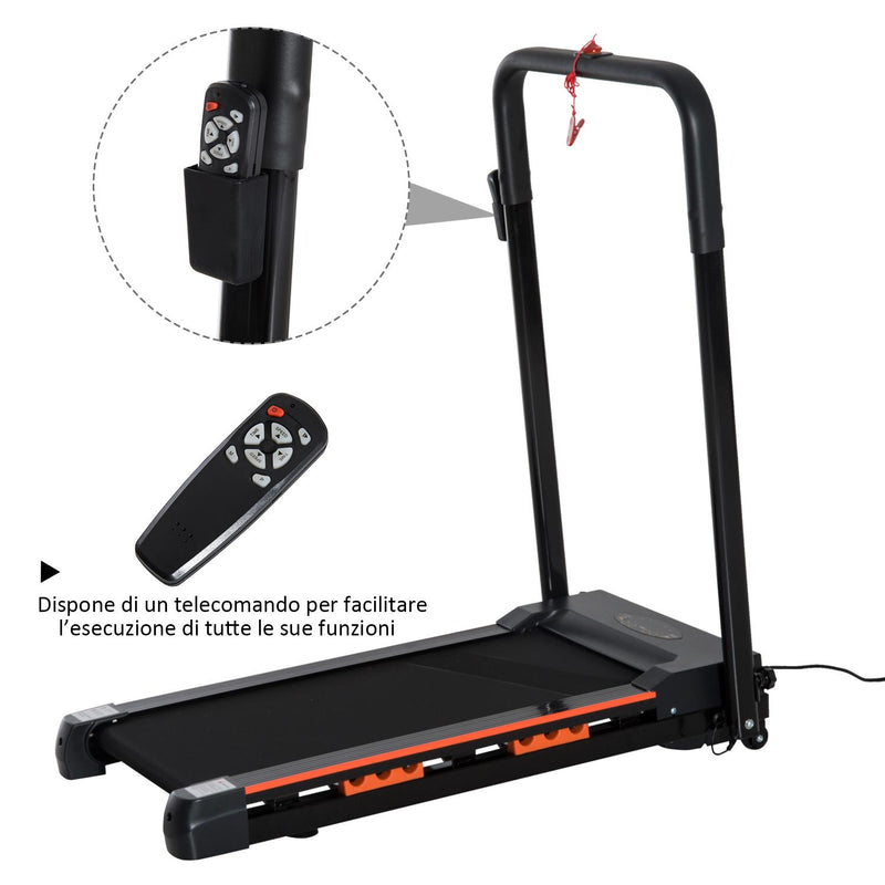 Tapis Roulant Elettrico Pieghevole Compatto Salvaspazio con Telecomando 