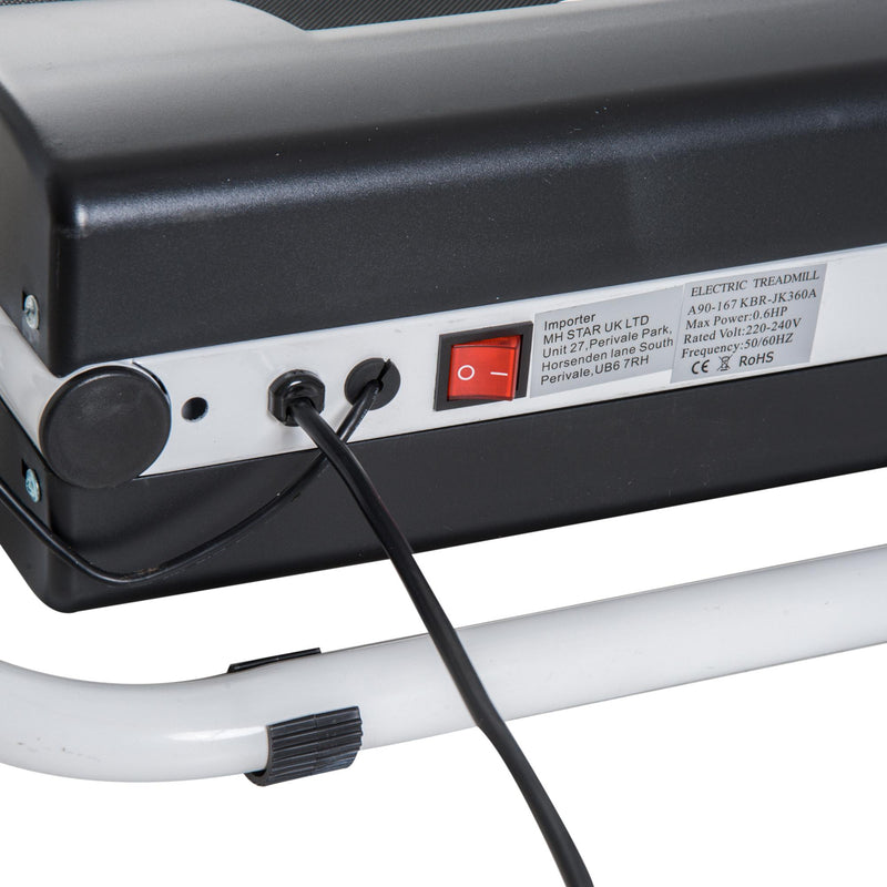 Tapis Roulant Elettrico Pieghevole con Schermo LCD Velocità 10km/h 