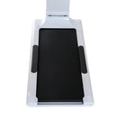 Tapis Roulant Elettrico Compatto Pieghevole in Acciaio Velocità 10.0Km/h Bianco e nero 