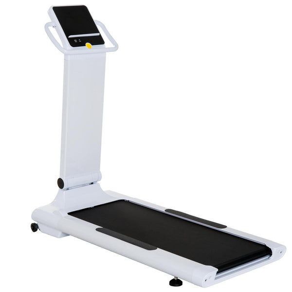 Kompaktes zusammenklappbares elektrisches Laufband in Stahl Geschwindigkeit 10,0 km / h Schwarz und Weiß prezzo