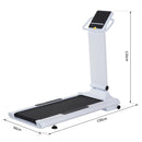 Tapis Roulant Elettrico Compatto Pieghevole in Acciaio Velocità 10.0Km/h Bianco e nero 