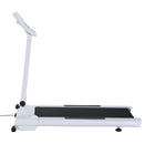 Tapis Roulant Elettrico Compatto Pieghevole in Acciaio Velocità 10.0Km/h Bianco e nero 