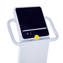 Tapis Roulant Elettrico Compatto Pieghevole in Acciaio Velocità 10.0Km/h Bianco e nero 