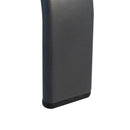 Tavolino da Giardino in Metallo con Piano in Vetro Temperato Nero 68.5x68.5x84 cm 