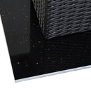 Tavolo da Giardino in Rattan Sintetico Marrone 60x60x73 cm 