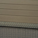 Tavolo da Giardino in Rattan Sintetico Grigio 150x85x74 cm 