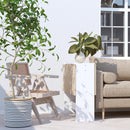 Tavolo Pieghevole Salvaspazio Bianco Rovere 103x76x73.5 cm 