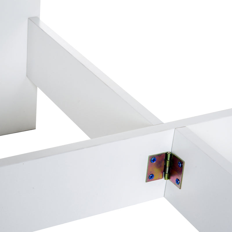 Tavolo Pieghevole Salvaspazio Bianco Rovere 103x76x73.5 cm 