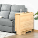 Tavolo Pieghevole Salvaspazio Legno Naturale 140x80x74 cm 