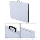Tavolo da Campeggio Picnic Pieghevole Portatile Richiudibile in Valigia in PE 180x74x74 cm 