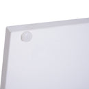 Tavolino da Caffè 2 Ripiani Design Moderno Legno Bianco 40x40x43 cm 