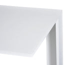 Set di 2 Tavolini Componibile Bianco e Rovere 50x50x48 cm/40x40x44 cm 