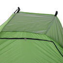 Tenda da Spiaggia con Corde e Paletti e Finestra in Poliestere Verde 