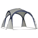 Tenda da Spiaggia Campeggio Pieghevole Protezione UV Bianco e Blu 3.5x3.5x2.3m 