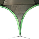 Tenda da Spiaggia Campeggio Protezione Raggi UV Verde e Grigio 3.3x3.3x2.55 cm 
