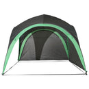 Tenda da Spiaggia Campeggio Protezione Raggi UV Verde e Grigio 3.3x3.3x2.55 cm 