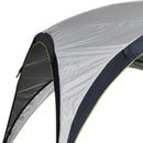 Tenda da Campeggio 3x3m Gazebo da Giardino con Corde e Picchetti in Poliestere Bianco e Blue 