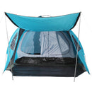 Tenda Igloo da Campeggio 6 Persone 500x300x200 cm Blu e Grigio 