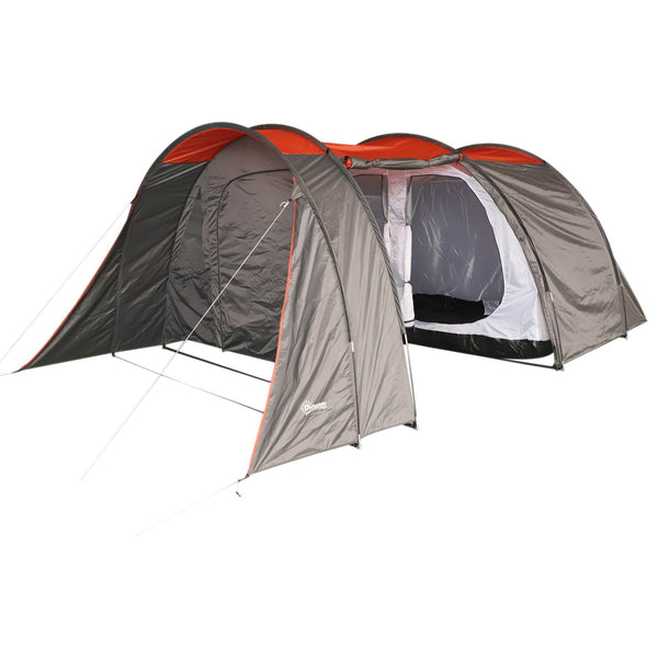 Campingzelt für 4-6 Personen blau und grau 500x320x195cm online