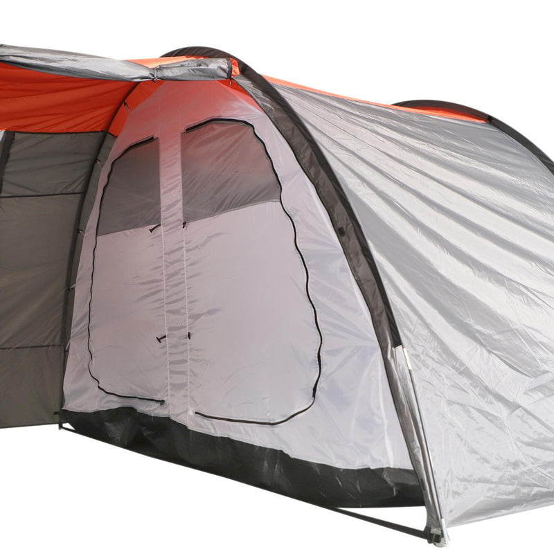 Tenda da campeggio per 4-6 persone blu e grigio 500x320x195 cm 