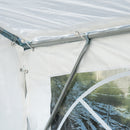 Tendostruttura 8x4x2.8m in acciaio 8 Finestre Bianco 