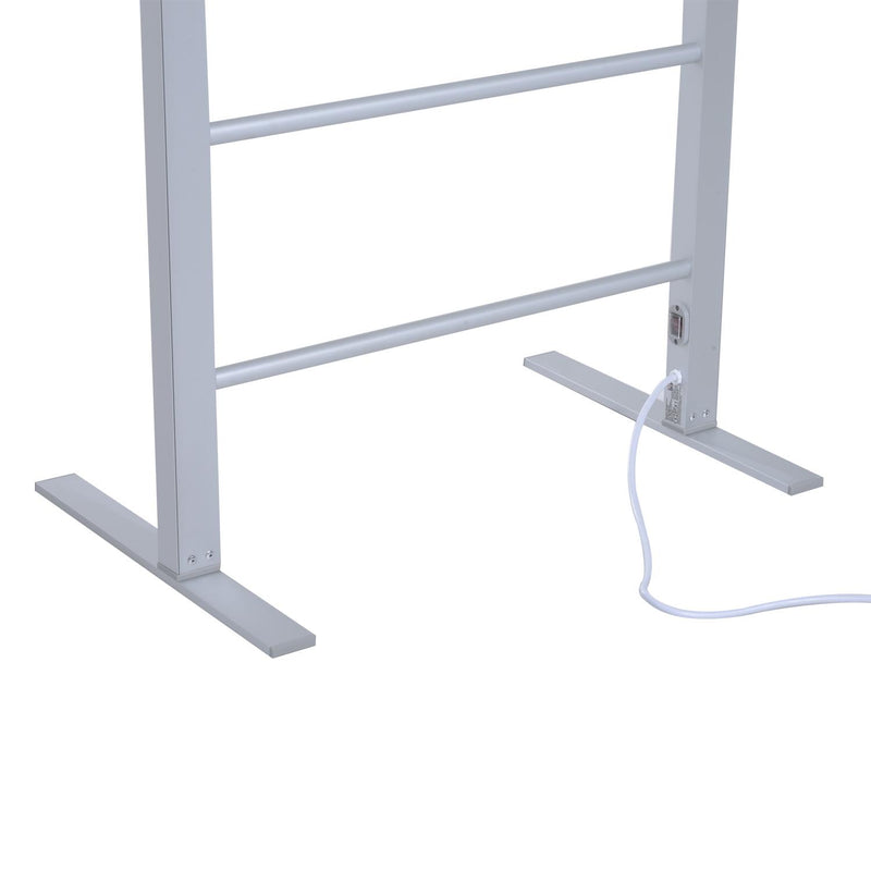 Scaldasalviette Stendino Elettrico in Lega d'Alluminio 100W 58x39x105 cm 