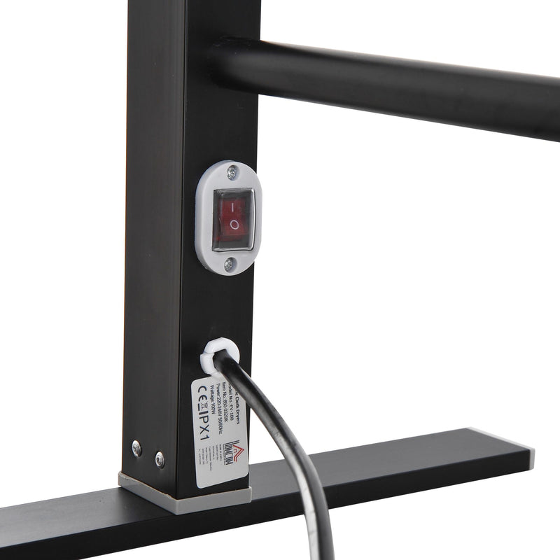 Scaldasalviette Stendibiancheria Elettrico 100W Verticale 58x39x105 cm 