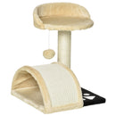 Albero Tiragraffi per Gatti per Gioco e Relax 36x36x44 cm Beige 