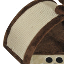 Albero Tiragraffi per Gatto marrone 36x36x44 cm 