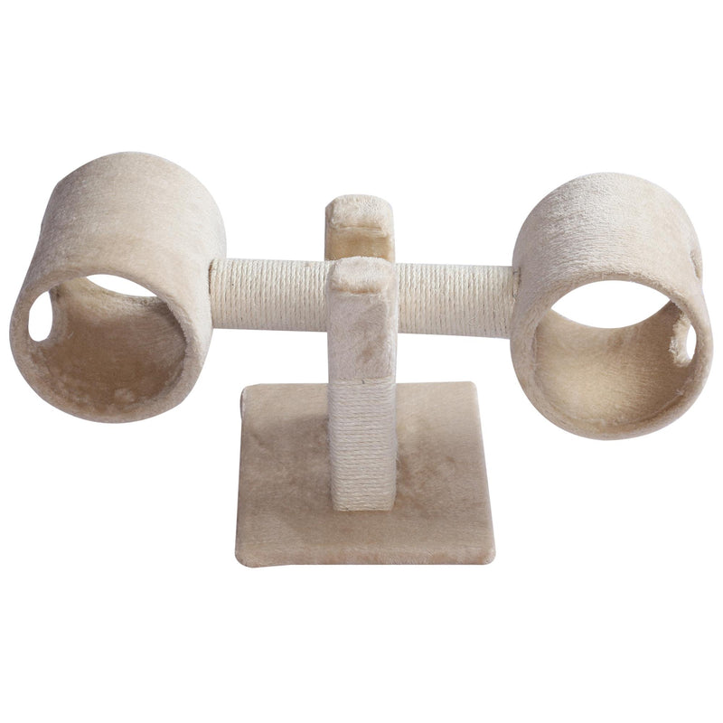 Struttura Gioco per Gatti Tiragraffi Beige 67x30x26 cm 