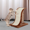 Tiragraffi per Gatti Parco Giochi in Sisal Caffè Chiaro 35x30x39 cm 